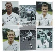 A group of eleven signed photographs of Tottenham Hotspur players,