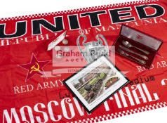 A group of Manchester United collectibles,