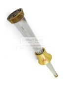 Moscow 1980 Olympic Games bearer's torch, designed by Boris Tuchin, aluminum alloy, grey and gold,