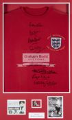 1966 England World Cup winners 40th anniversary signed shirt presentation,