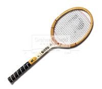 Bjorn Borg autographed tennis racquet, a wooden handled Bancroft Bjorn Borg Monte Carlo,