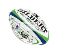 A 2003 RWC Gilbert Official replica ball autographed by 23 members of the England squad in black