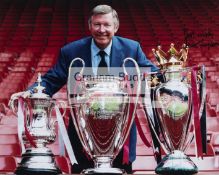 Sir Alex Ferguson signed Manchester United 1998-99 treble winning season limited edition