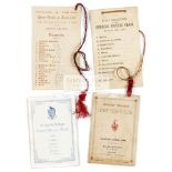 An interesting collection of Victorian Tennis club fixtures and dance cards dating from 1888 to