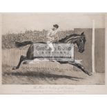 Victorian monochrome print titled "The Horse & Jockey of the Century",