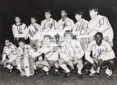 A fully signed photograph of the France International football team who played Israel 27th January