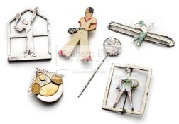 Interesting collection of six Art Deco tennis related collectables,