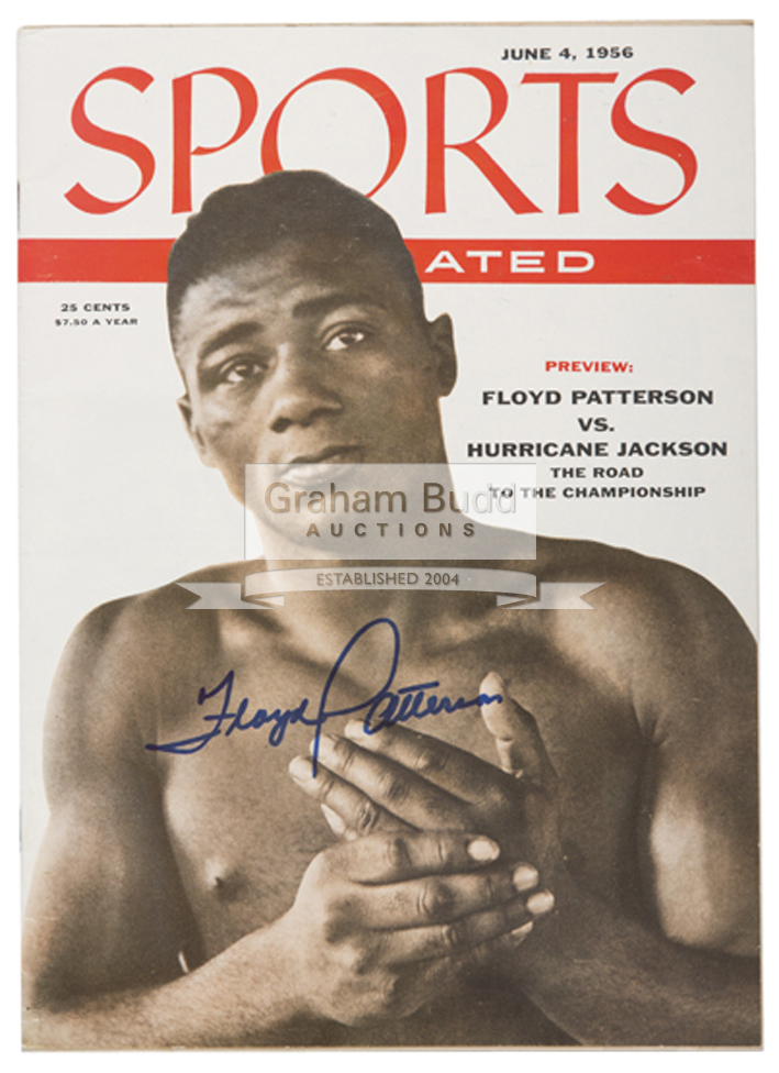 Sports Illustrated Magazine, signed by the boxer Floyd Patterson, issued 4th June 1956, - Image 2 of 2