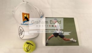 Novak Djokovic collection, Australian Open champion, includes Australian Open signed cap,