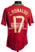 Cristiano Ronaldo signed Portugal replica international No.