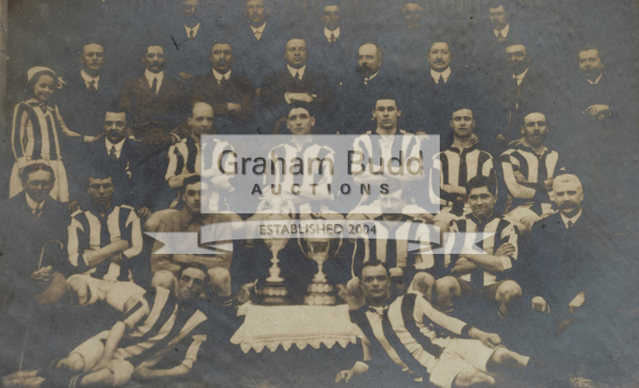 Official presentation framed photograph of Harwich & Parkeston Football Club season 1912-13,
