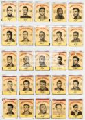 Very rare and unused set of matchbooks issued for the 1958 World Cup with portraits of the