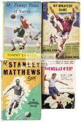 A collection of football books mostly published in the 1950's,