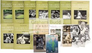 Wimbledon Finals day programmes dating from 1968 to 1976 sold together with Davis Cup programme 18
