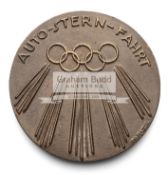 Berlin 1936 Olympic Games medal for the motoring rally, in bronze, designed by Otto Placzek,