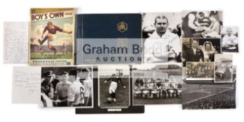 An extensive collection of ephemera relating to the Arsenal footballer Cliff Bastin,