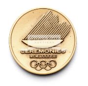 Calgary 1988 Winter Olympic Games participation medal, bronze, by C.