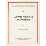 1948 Wimbledon programmes for Monday 21st and Tuesday 29th June,