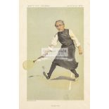 A selection of tennis ephemera and other sports including cricket, croquet,