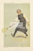 A selection of tennis ephemera and other sports including cricket, croquet,