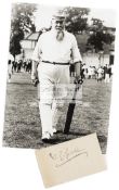 Photograph and autograph of W.G. Grace, A glossy 10 by 8 b&w photograph of the legendary W.G.