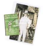 A collection of tennis ephemera relating to the Irish tennis player J.C.