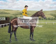 William H Perrin (20th century) ARKLE, P. TAAFFE signed & titled, oil on canvas, 41 by 51cm.
