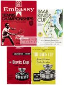 Davis Cup tennis programmes, photographs, magazines dating from 1934 to 1971,