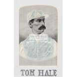 The very rare stevengraph of the 19th century Australian jockey Tom Hales,