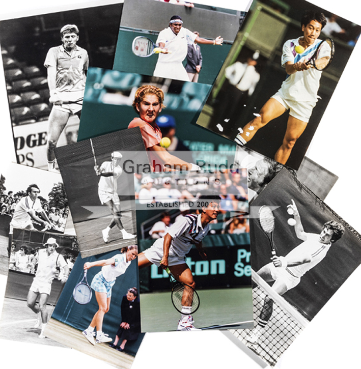 A comprehensive collection of press photographs of men's and ladies tennis players during the - Image 2 of 2