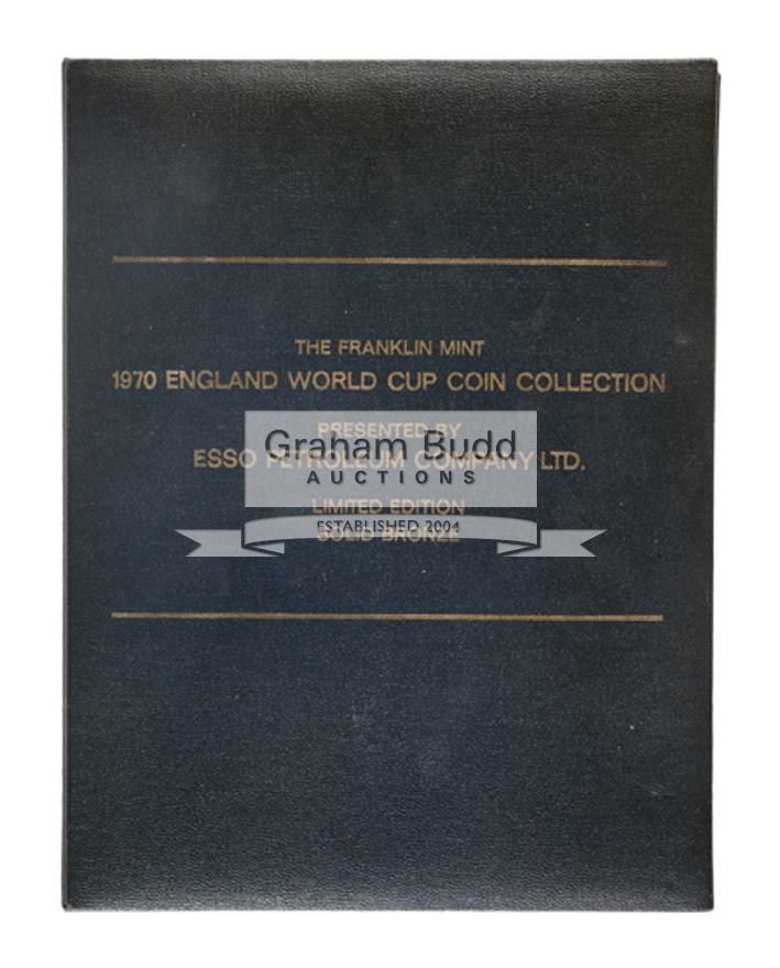 The bronze Esso Franklin Mint 1970 England World Cup Coin Collection,