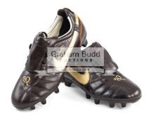 Ronaldinho pair of football boots,