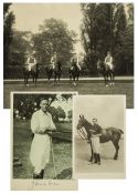 A period black & white photograph believed to be of the Oxford University polo team circa 1904