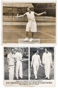 1932 Wimbledon programme for Tuesday June 28th sold together with a b & w photograph of Men's