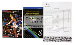 A collection of programmes and official start lists from the 1987 World Athletics Championships in