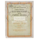 A rare Lawn Tennis Championship of the US Men's Singles September 13-18 1926 Programme,