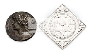 A collection of eleven tennis medals, comprising five in English silver,