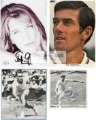 A collection of tennis autographs,