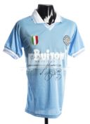 Maradona signed Napoli replica jersey,