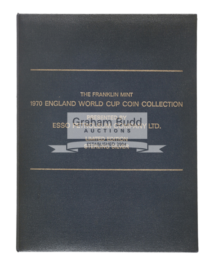 The silver Esso Franklin Mint 1970 England World Cup Coin Collection,