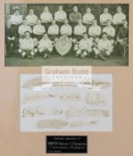 The signatures of the Tottenham Hotspur 1949-50 League Division Two Championship team,