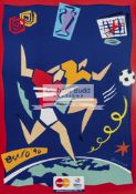 A collection of Euro '96 memorabilia, comprising three official posters in unused condition,