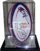 Brand new official Gilbert England rugby ball hand signed by winning 2003 RWC England winning