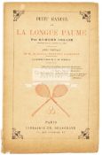 “Petit Manuel de La Longue Paume” by Edmond Collin, Brochure published in Paris,1891,