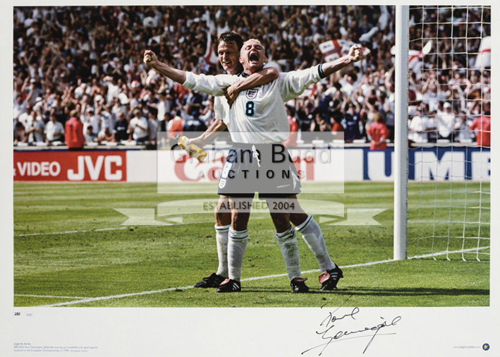 A pair of Geoff Hurst 1966 signed colour picture presentations, - Image 3 of 3