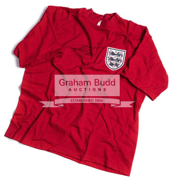 Geoff Hurst signed England 1966 World Cup Final replica jersey, signed in black marker pen, - Image 2 of 2