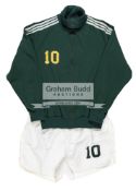 Pele's Cosmos warm-up training suit top worn throughout the 1977 Championship season,