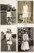 A collection of tennis Trim Cards of lady players mainly from the 1920's/30's,