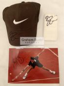 Roger Federer collection, includes signed Nike Cap,