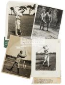 A collection of 33 golf photographs from 1930-1947,